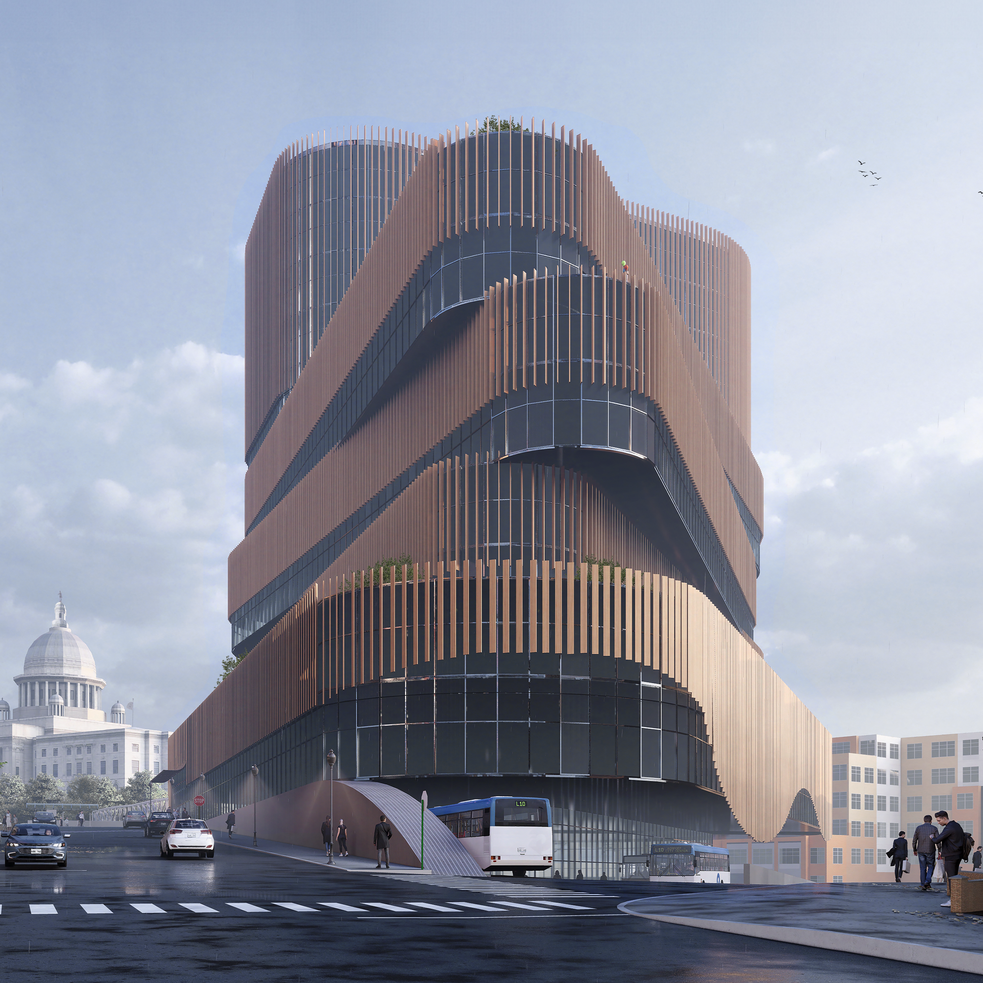 Capital Center – Bus Hub Concept <h5> Providence, RI